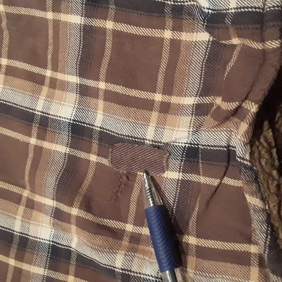 Arrow blue jeans co. szL sherpa lined flannel - Picture 5 of 8